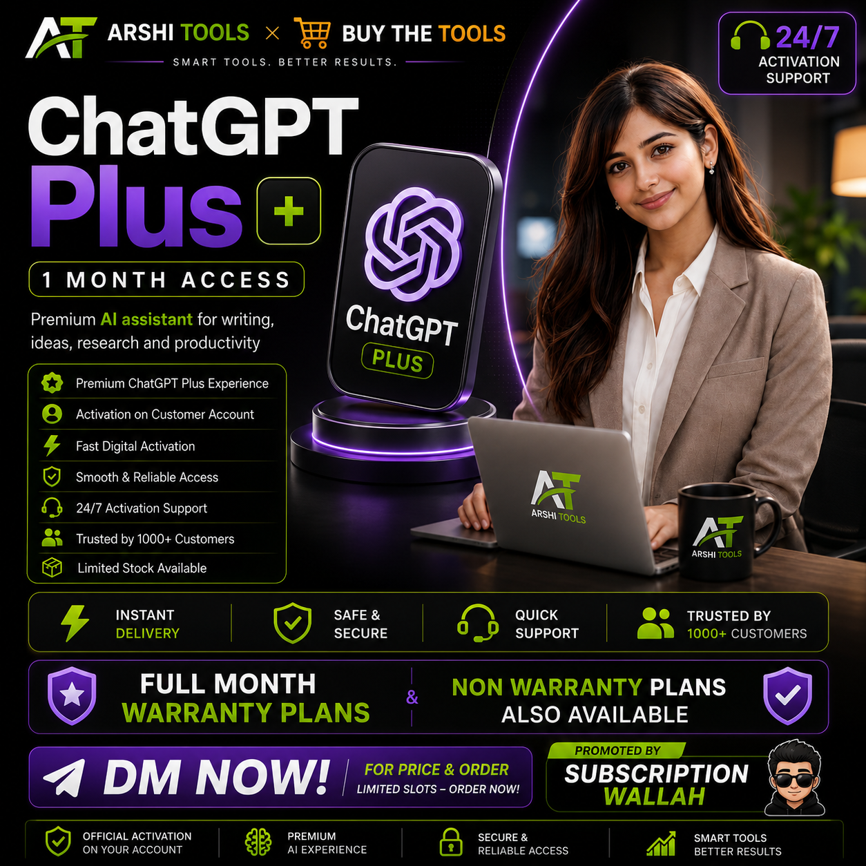 ChatGPT Plus campaign creative
