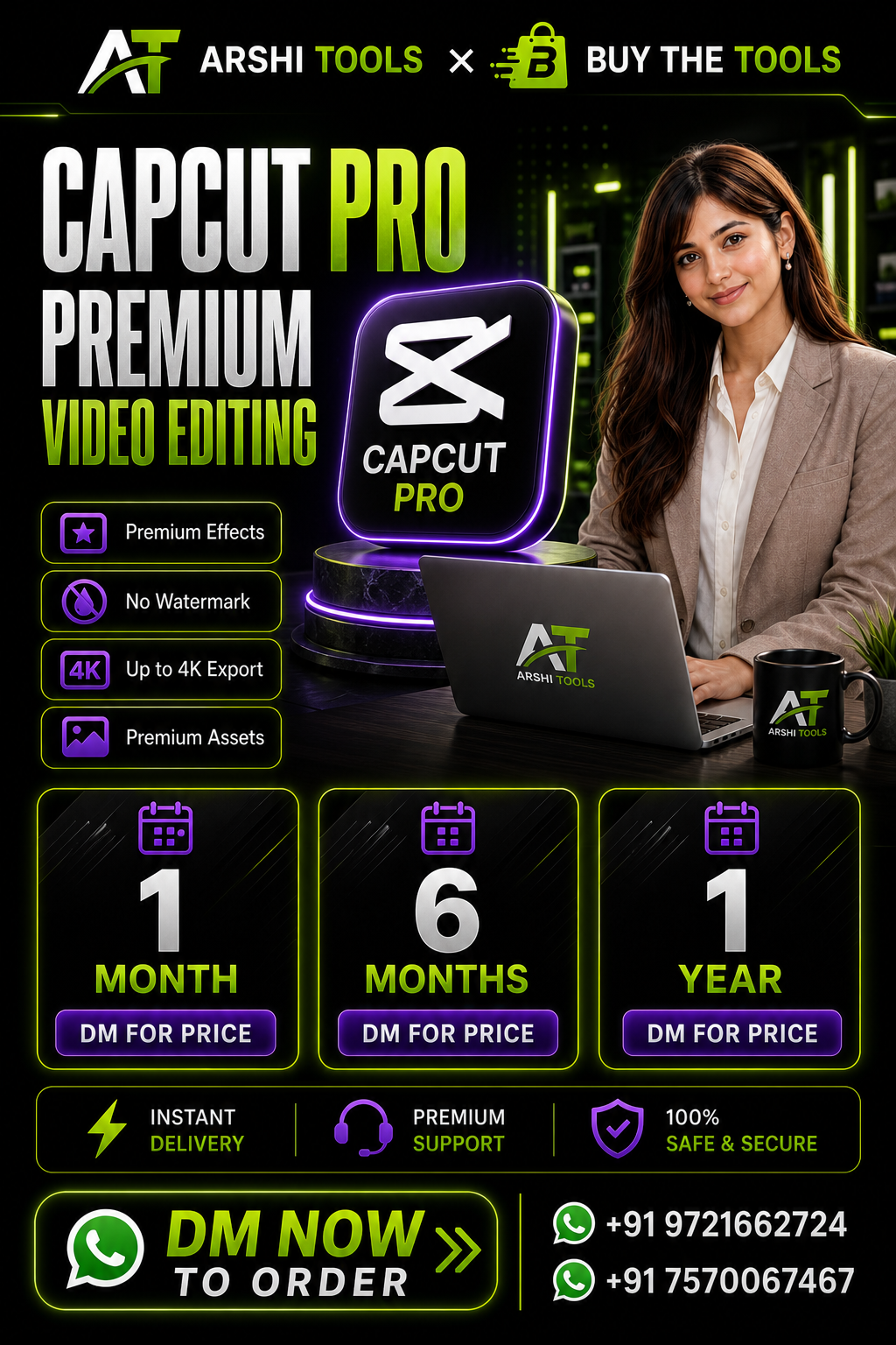 CapCut Pro campaign poster