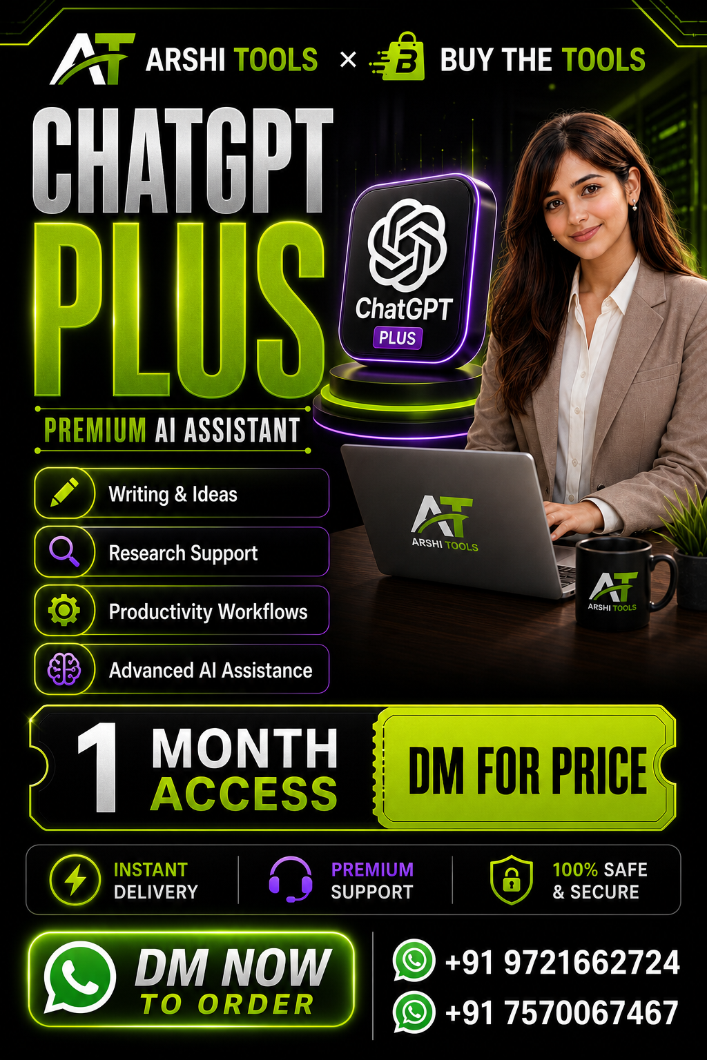 ChatGPT Plus campaign poster