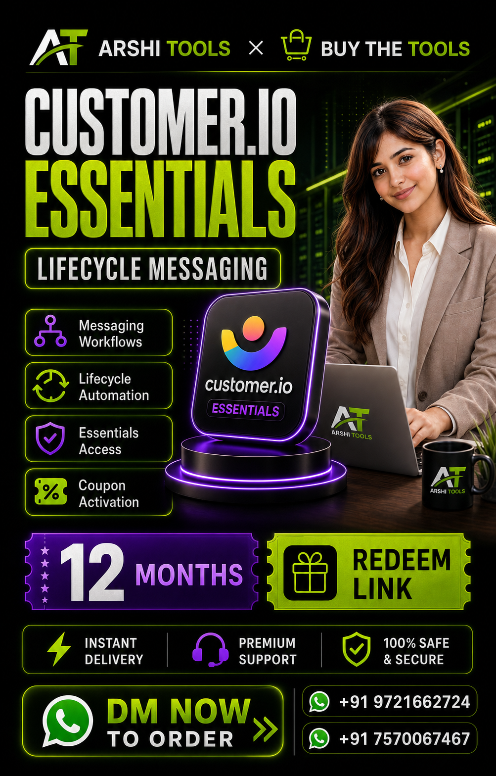 Customer.io Essentials campaign poster