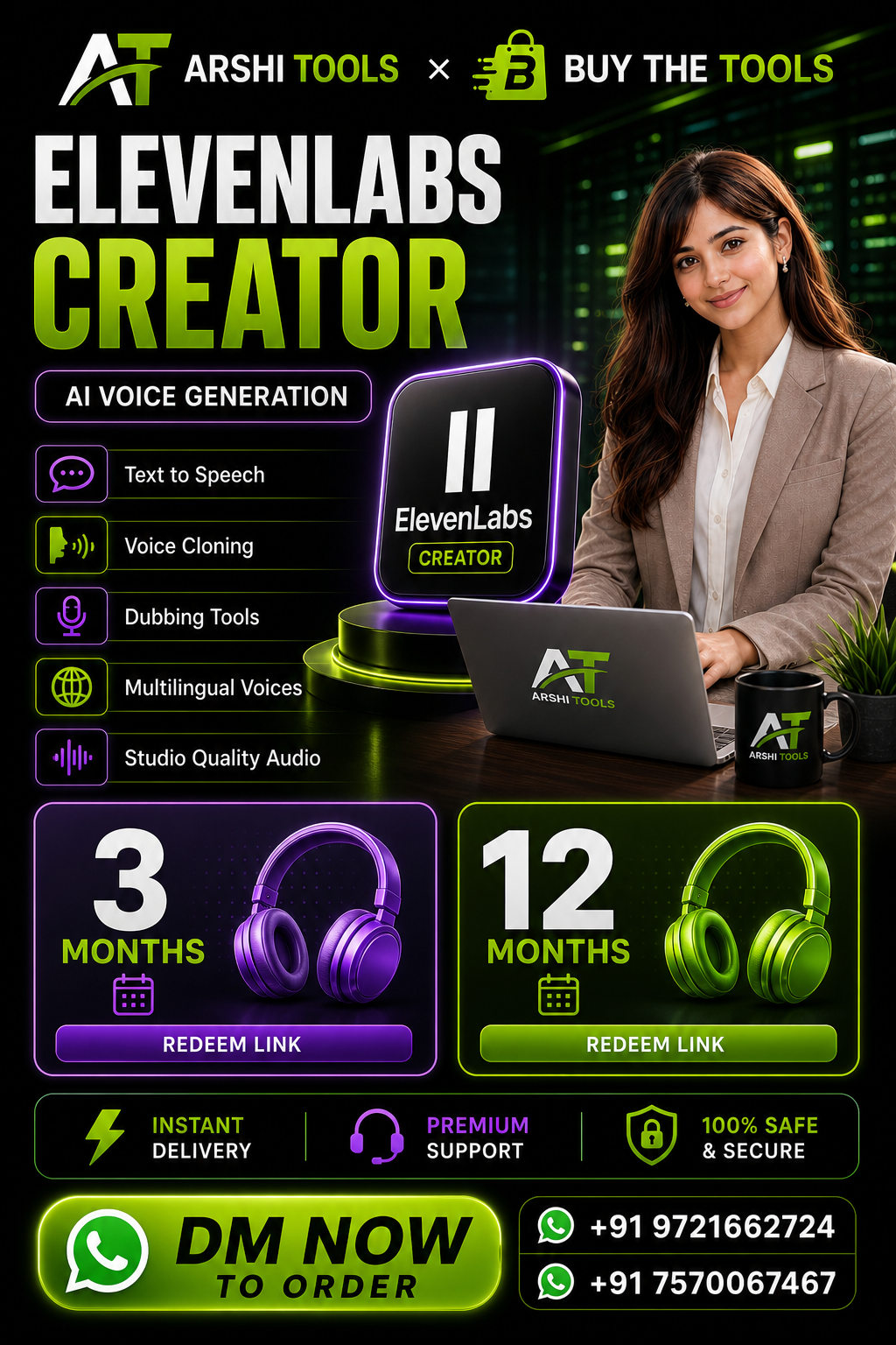 ElevenLabs Creator campaign poster