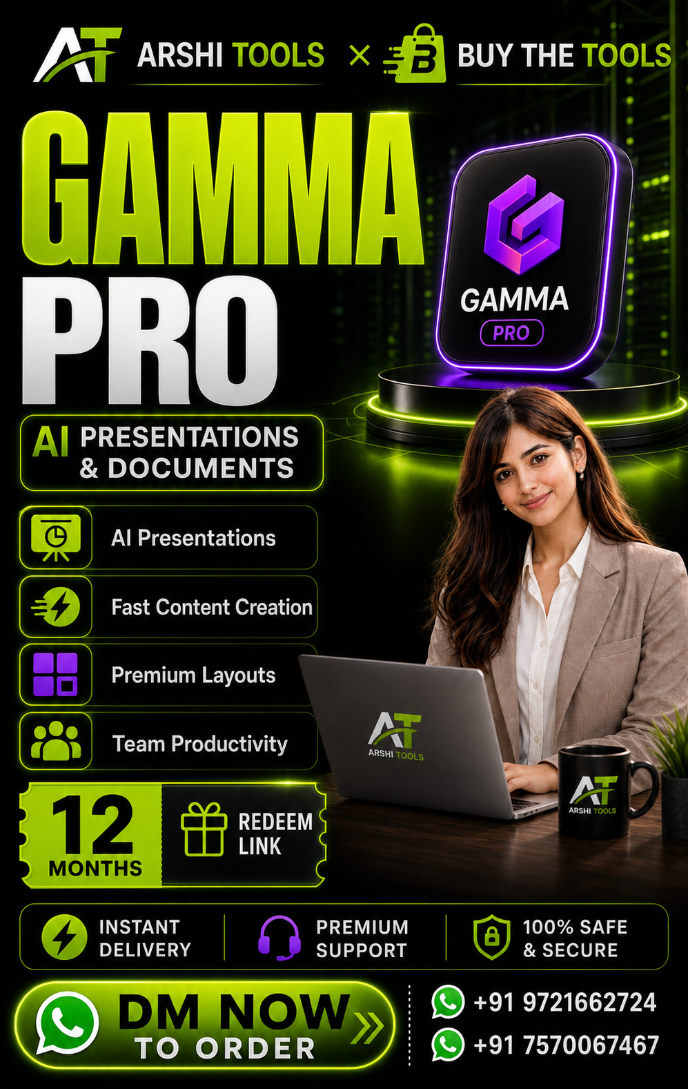 Gamma AI Pro campaign poster