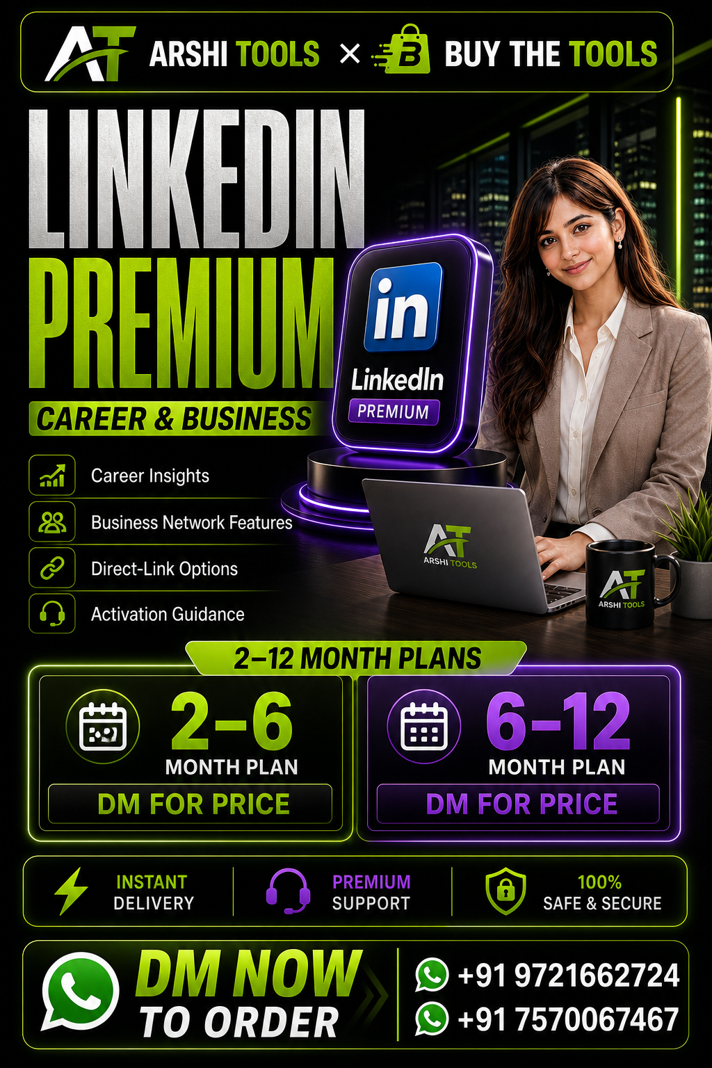 LinkedIn Premium campaign poster