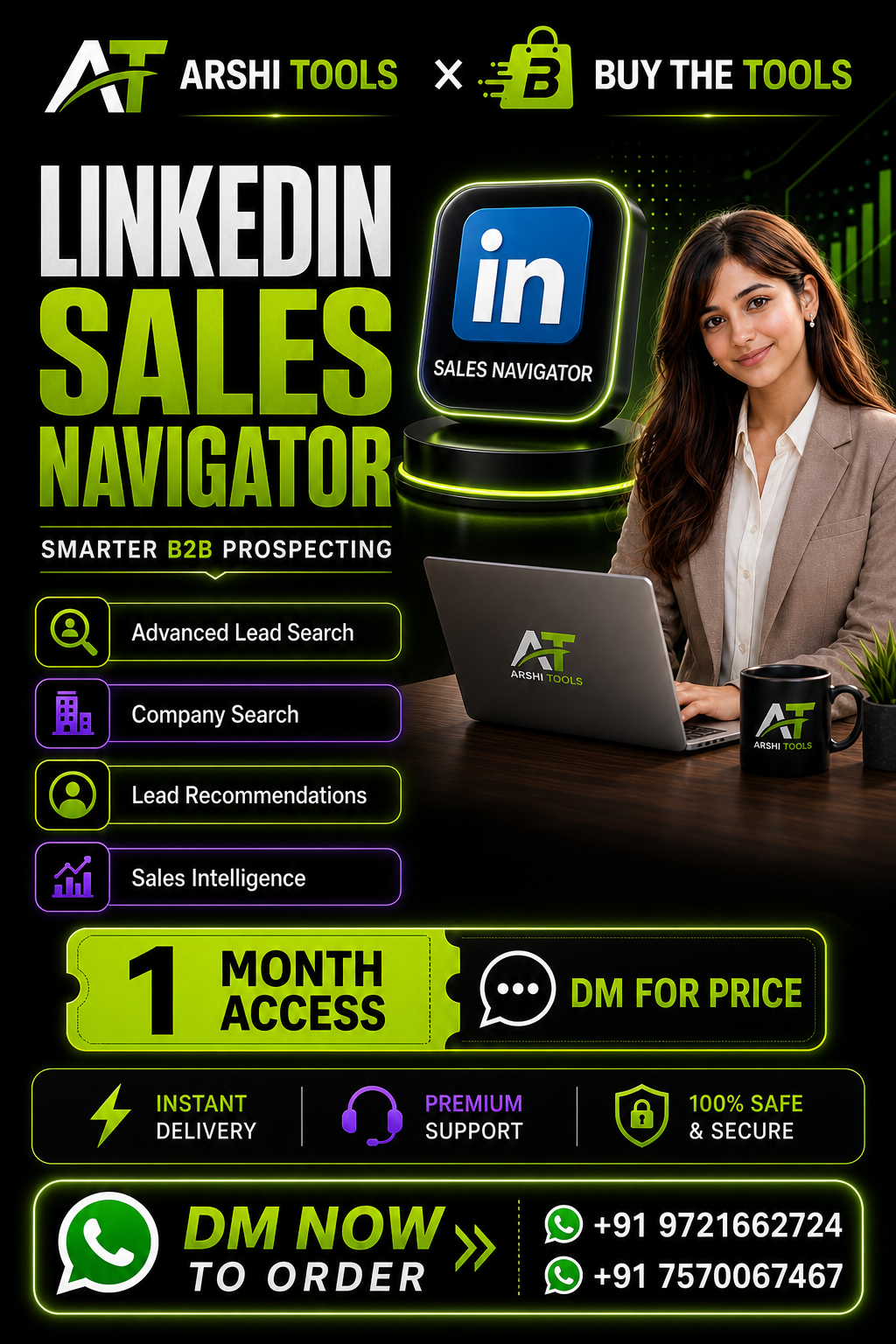 LinkedIn Sales Navigator campaign poster