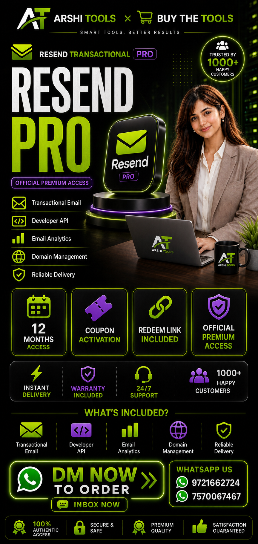 Resend Transactional Pro campaign poster