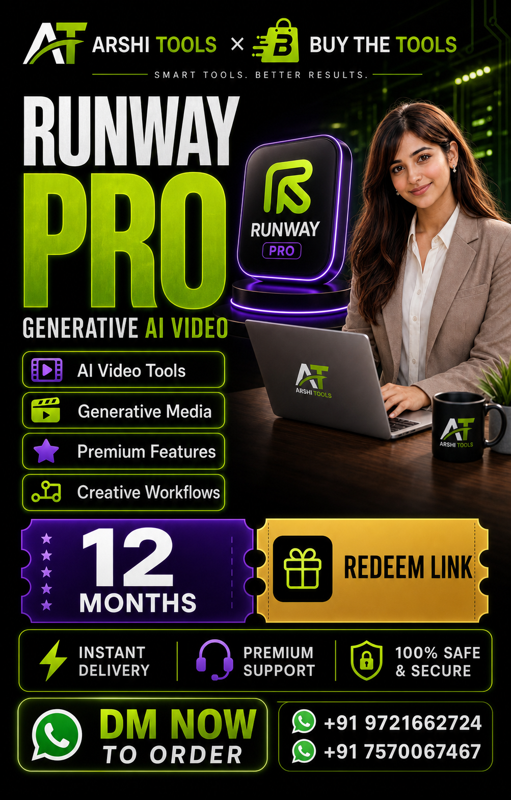 RunwayML Pro campaign poster