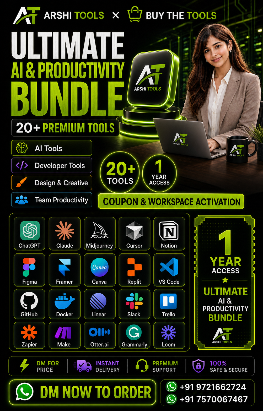 Ultimate Productivity & AI Bundle campaign poster