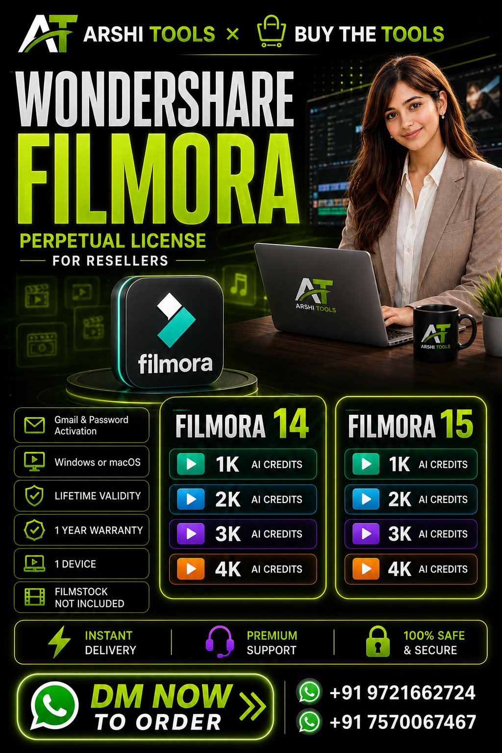 Wondershare Filmora Perpetual campaign poster