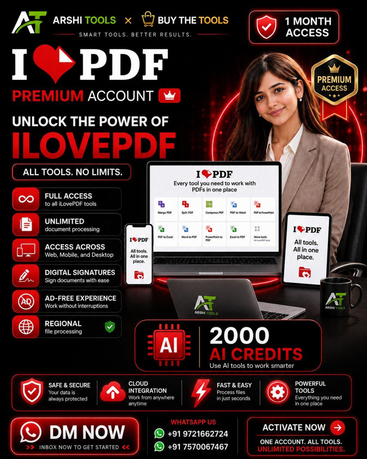 iLovePDF Premium campaign creative