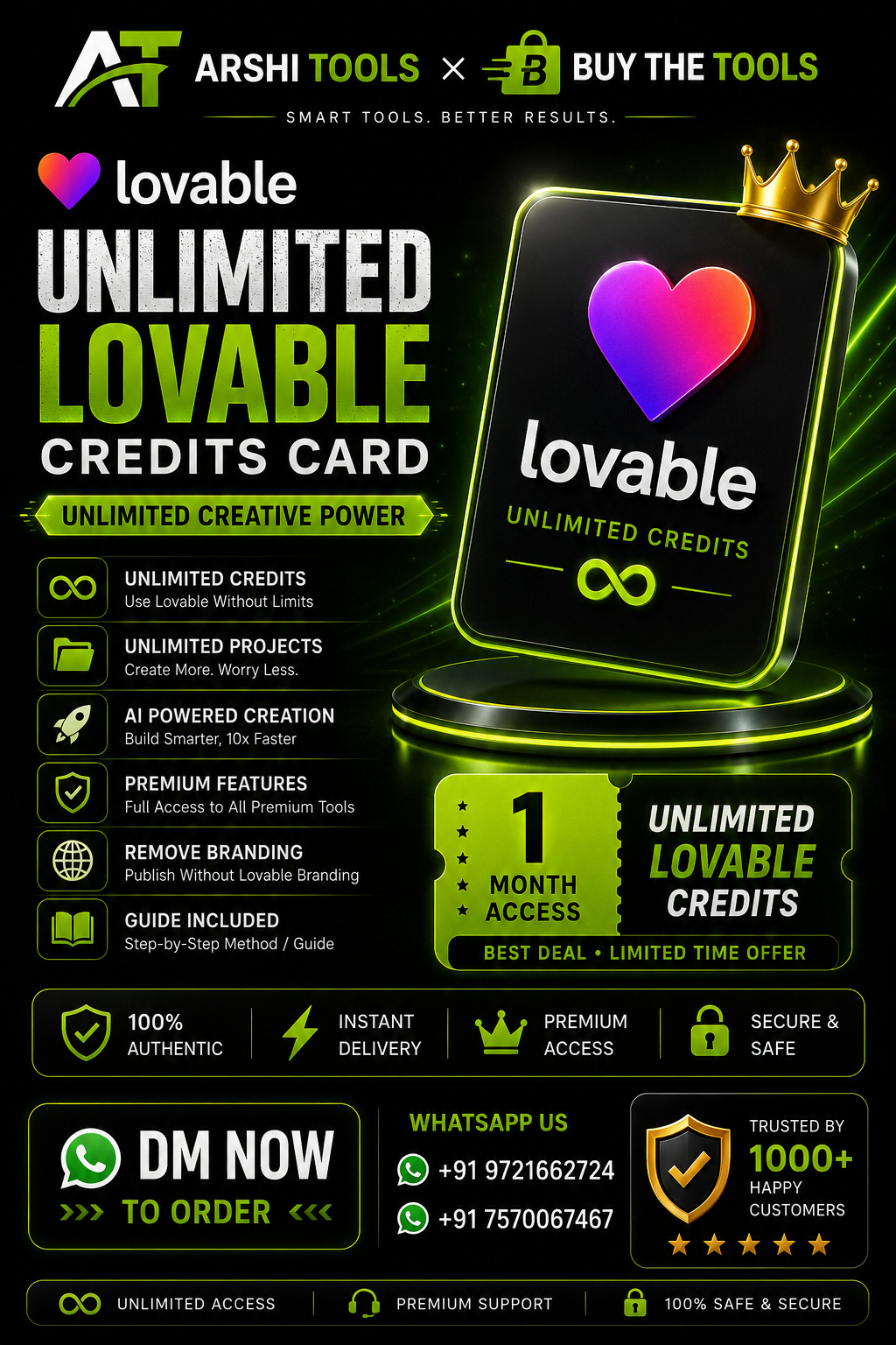 Lovable Unlimited campaign creative