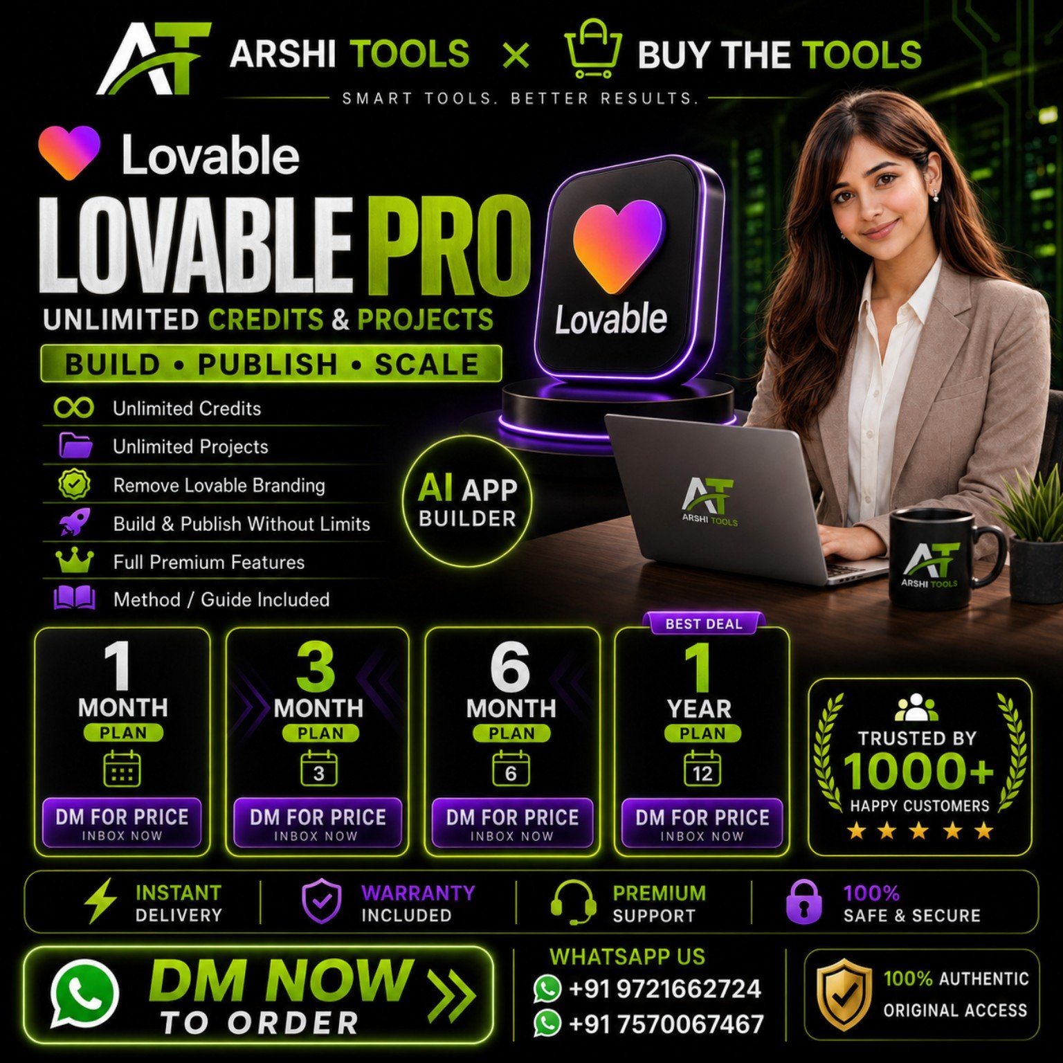 Lovable Pro campaign creative